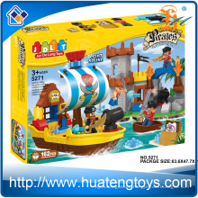 2016 New DIY ABS plastic pirate building block toy for kids